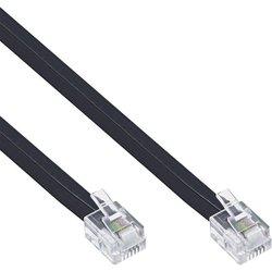 Cable modular inline rj11 macho a macho 4 hilos 6p4c 15m