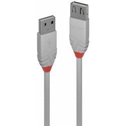 Cable usb lindy 36715 gris