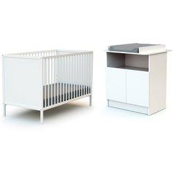 Conjunto Duo de Dormitorio de Bebé WEBABY (Blanco)