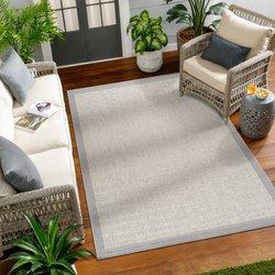 Surya alfombra exterior/interior marfil/gris 200x275