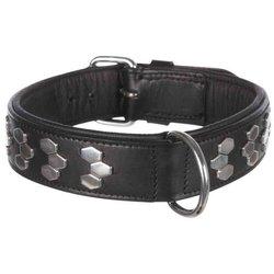 Cuello activo - cuero - 38–45 cm - negro