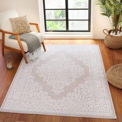 Surya alfombra vintage oriental beige/blanco 120x170