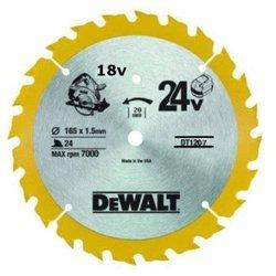 Dewalt piła tarcz.165x20mmx24z