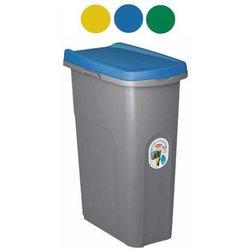 Stefanplast pattumiera eco system lt.40 cm. 45x27x61 h grigio/blu idroweb