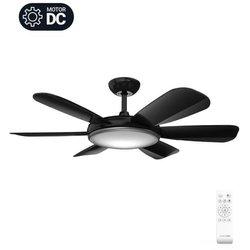 Ventilador de techo silencioso negro 106cm | universalblue