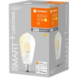 Ledvance smart led lámpara con tecnología wifi, socket e27, regulable, blanco cálido (2700 k), reemplaza incandescentes con 60 w, smart + wifi