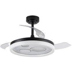 Ventilador DC CABILDO Negro Led Integrado 78W Funcion Inversa AKUNADECOR