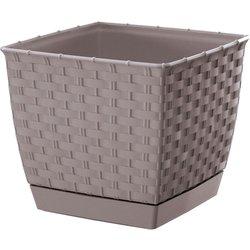 Maceta PROSPERPLAST Ratolla Square (Beis - 19 x 19 x 15.9 cm)