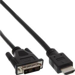 Inline hdmi-dvi cable hdmi macho a dvi macho 18+1 negro 0,3m