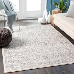 Surya alfombra vintage oriental blanco/gris 200x275