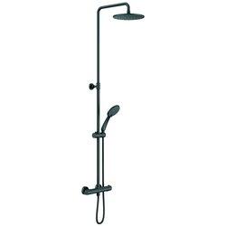 Genebre ct67111 19 41 oslo columna termostática extensible con equipo de ducha negro