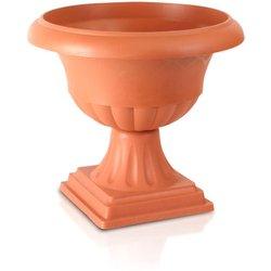 Prosperplast Maceta Ornamental con Pie ATENA 7,5L Terracota