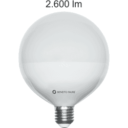 Bombilla led tipo globo de 22w y 2600 lúmenes 3000k