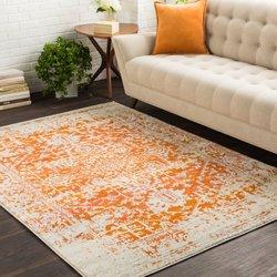 Surya alfombra vintage oriental naranja/blanco 160x220