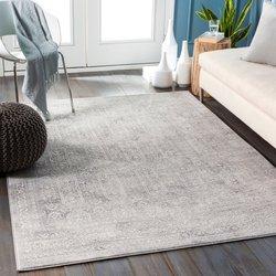 Surya alfombra vintage oriental blanco/gris 160x215