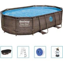 Bestway power steel juego de piscina 488x305x107 cm