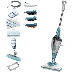 Black+decker bhsm168dsm-qs scopa a vapore lavapavimenti steam mop 13 accessori, guanto che emette vapore, testa pivotante per tutte le superfici, tecn