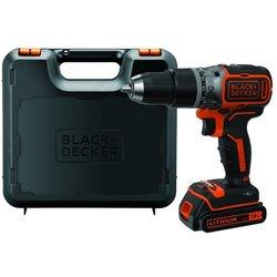 Taladro percutor sin escobillas black & decker 18v batería de litio de 1,5 ah