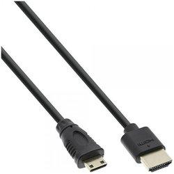 InLine 17555C 0.5m HDMI Mini-HDMI Negro cable HDMI