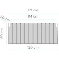 Macetero olivo / 120x50x50 cm. / blanco