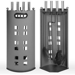 Tectake accesorios para chimenea 5 piezas