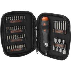 Black+decker a7104-xj - kit para atornillar 56 piezas con carraca mango nylon