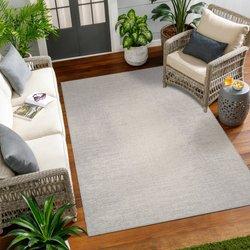 Surya alfombra exterior/interior marfil/gris 160x213