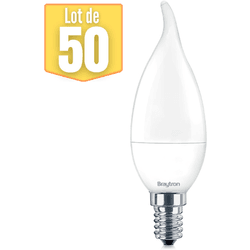 Lote de 50 Bulbos LED Vela 5W (Eq.35W) E14 3000K