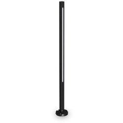 Ideal lux jedi bolardo exterior led 80cm negro, 3000k, ip65, no regulable