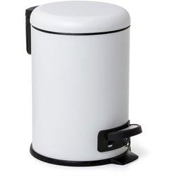 Tatay nordic - cubo de baño con pedal y cubeta interior extraíble 3l, blanco