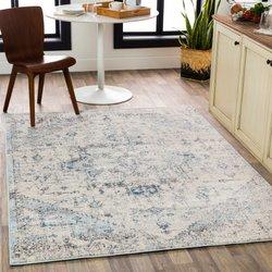 Surya alfombra vintage oriental marfil/azul 200x275