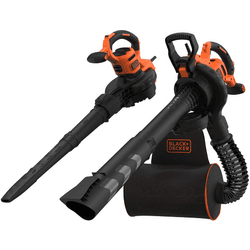 Aspirador triturador soplador con mochila 72lt black + decker beblv3000w