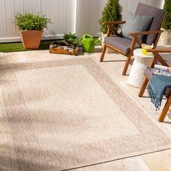 Surya alfombra exterior/interior efecto yute beige/marfil 160x213