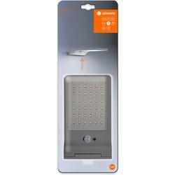 Ledvance lámpara de exterior led de pared con fuente de alimentación por batería, doorled solar / 3 w, 3.3 v, blanco frio, 4000 k, material: