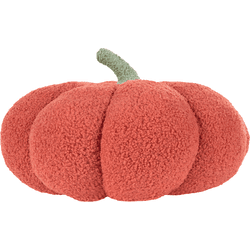 Beliani cojín de bouclé naranja ⌀ 35 cm munchkin