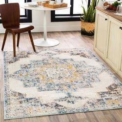 Surya alfombra vintage oriental gris/amarillo 200x275