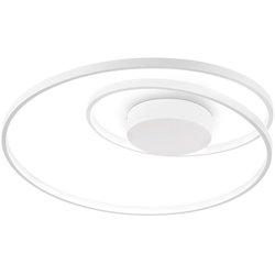 Ideal lux oz luz semiempotrable led integrada de remolino regulable blanca, 3000k