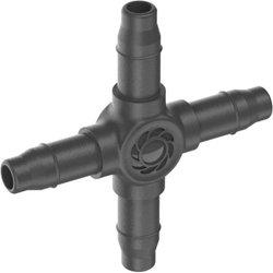 Conector de manguera Gardena "Easy & Flexible"13214-26 Cruz 3/16" 4,6 mm 20 Unidades