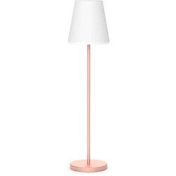 Lampara lola slim / ø40x177.2 cm. / rosa metalizado / rgb + luz fría y cálida con batería