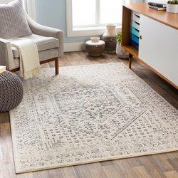 Surya alfombra vintage oriental beige/gris 160x220