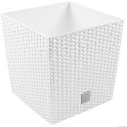 Macetero PROSPERPLAST Rato Low (Blanco - 20x20x20.2 cm)