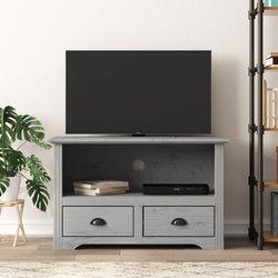 Mueble De Tv VIDAXL Gris Madera (91,5x44,5x56 cm)