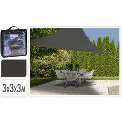 Progarden toldo de tela triangular gris oscuro 3x3x3 m