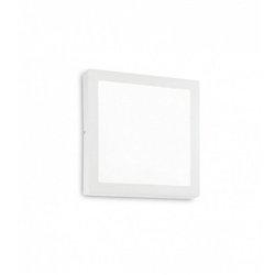 Ideal Lux Lámpara de techo/pared cuadrada de metal blanco con luz led