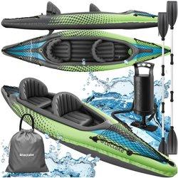 Kayak doble Liberty hinchable, juego completo con bolsa de transporte TECTAKE