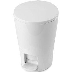 Cubo pedal 5 l diabolo blanco