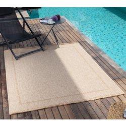 Surya alfombra exterior/interior efecto yute beige 160x213