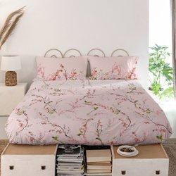 Chinoiserie rose sabana cama 80/90 (160x270 cm)