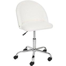 Silla con ruedas poliéster blanco 89x57.5x54cm MUEMUE