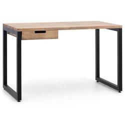 Escritorio BOX FURNITURE Envejecido Negro (60x140x73 cm - Madera, Metal)